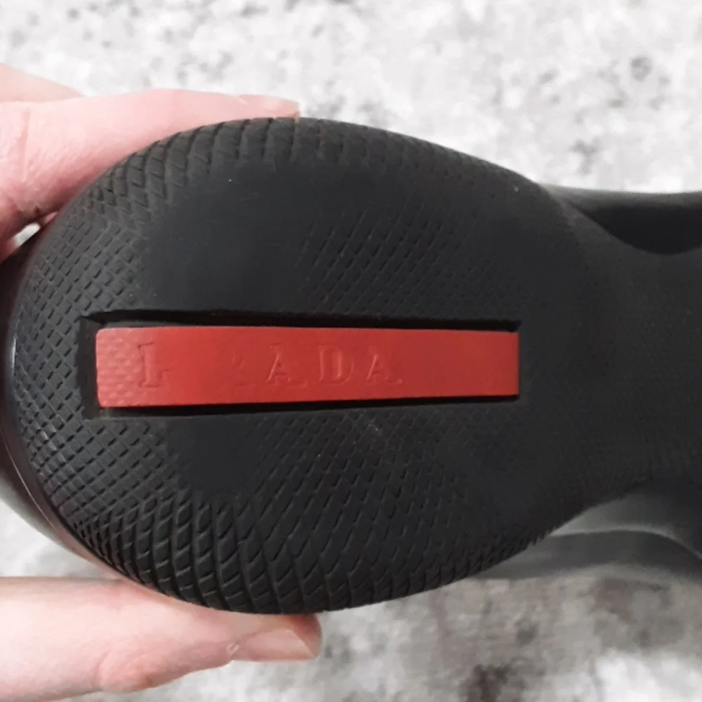 🔥🔥PRADA Men's logo loafers black size 8 US MSRP $695🔥🔥 - Picture 11 of 11